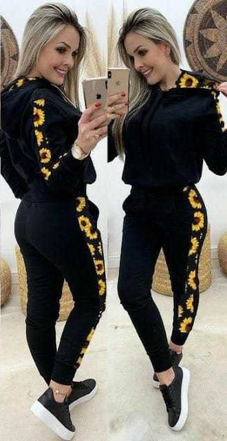 Tracksuit Set - Black