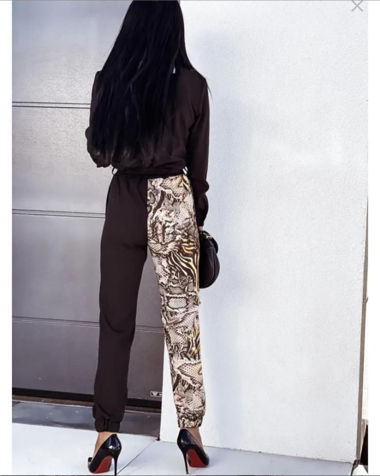 Snake Pattern Jumpsuit